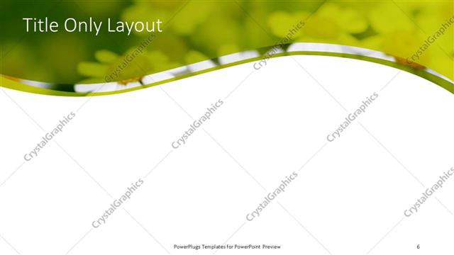 Title Only presentation slide layout