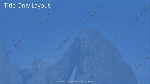 Title Only presentation slide layout