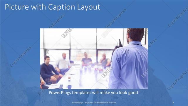 Picture with Caption presentation slide layout