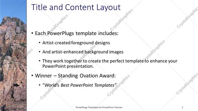 Title and Content presentation slide layout