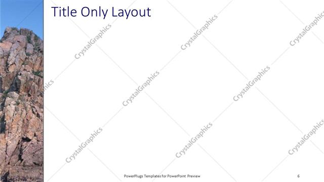 Title Only presentation slide layout