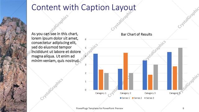 Content with Caption presentation slide layout