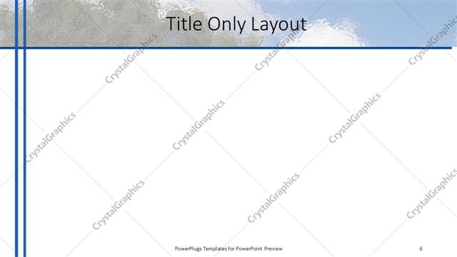 Title Only presentation slide layout