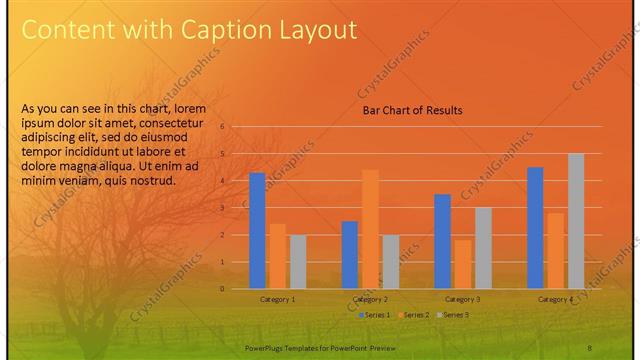 Content with Caption presentation slide layout