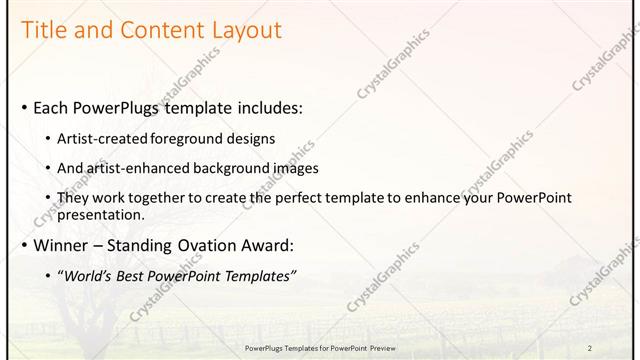 Title and Content presentation slide layout
