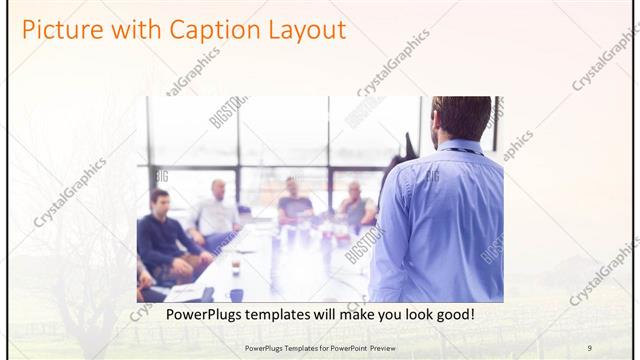 Picture with Caption presentation slide layout