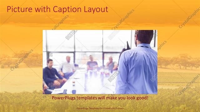 Picture with Caption presentation slide layout