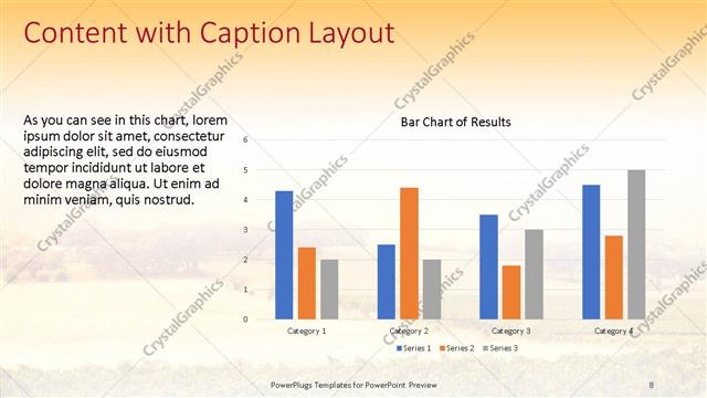 Content with Caption presentation slide layout