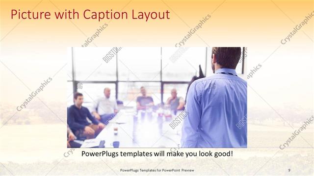 Picture with Caption presentation slide layout