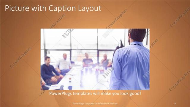 Picture with Caption presentation slide layout