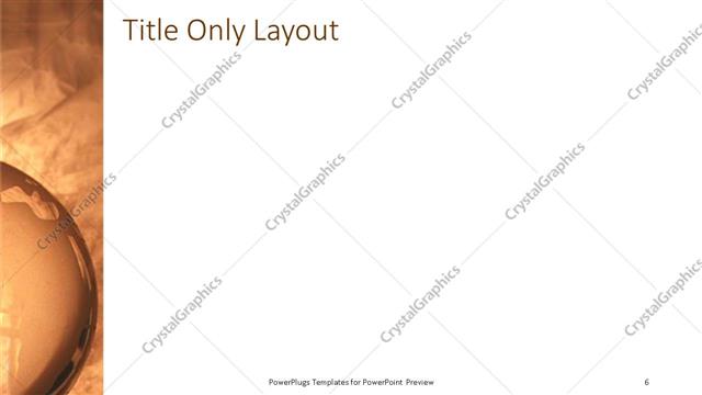 Title Only presentation slide layout