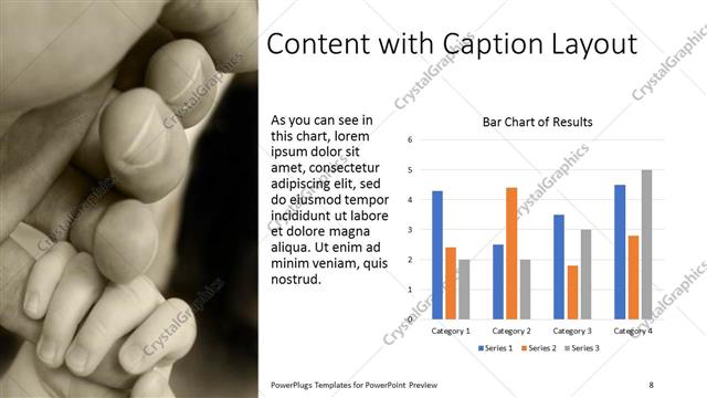 Content with Caption presentation slide layout