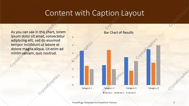 Content with Caption presentation slide layout