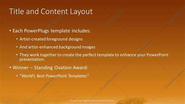 Title and Content presentation slide layout