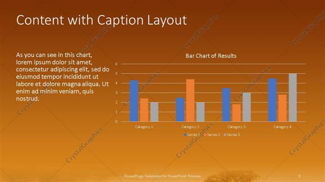 Content with Caption presentation slide layout