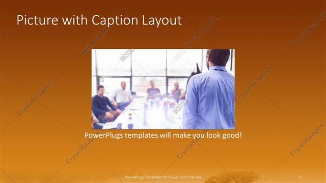 Picture with Caption presentation slide layout