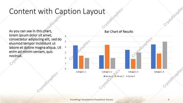 Content with Caption presentation slide layout