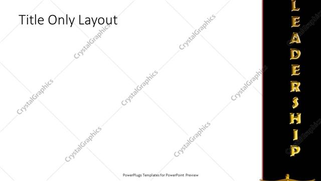 Title Only presentation slide layout