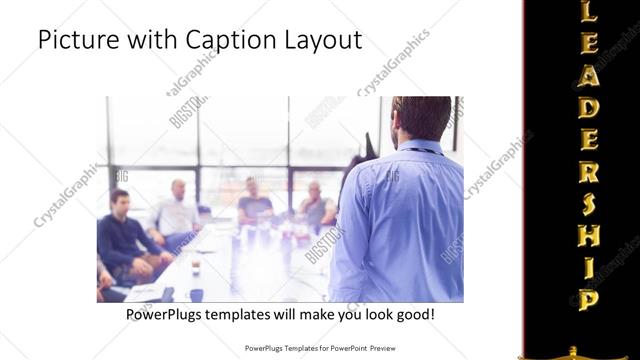 Picture with Caption presentation slide layout