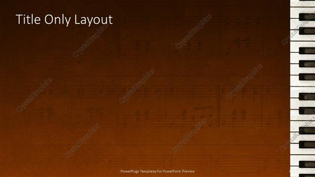 Title Only presentation slide layout