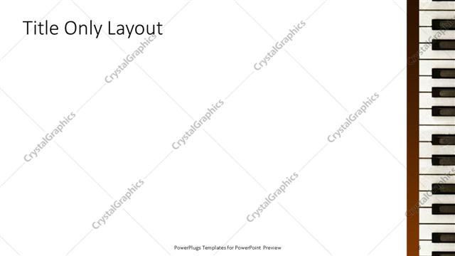 Title Only presentation slide layout