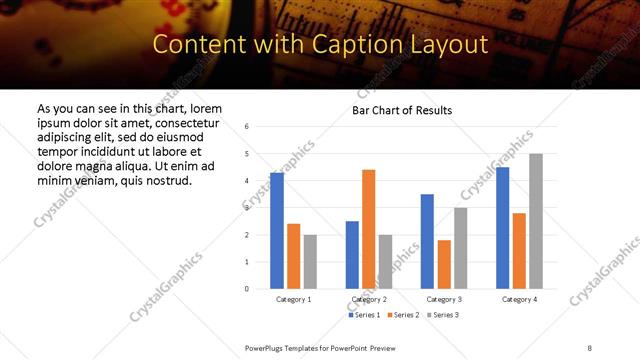 Content with Caption presentation slide layout