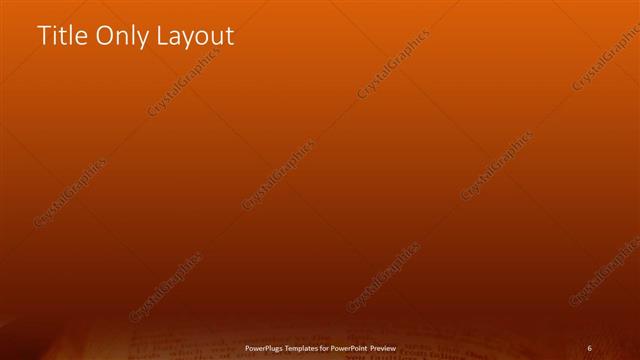 Title Only presentation slide layout