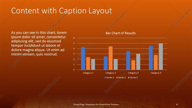 Content with Caption presentation slide layout