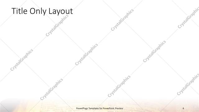 Title Only presentation slide layout