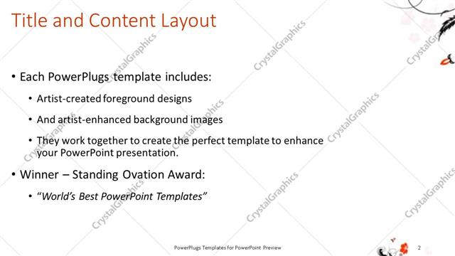 Title and Content presentation slide layout