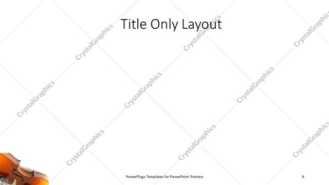 Title Only presentation slide layout
