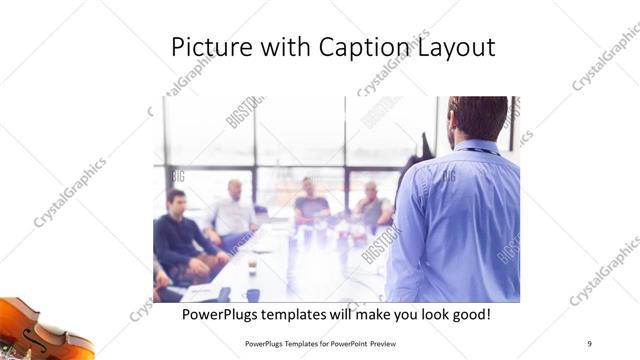 Picture with Caption presentation slide layout