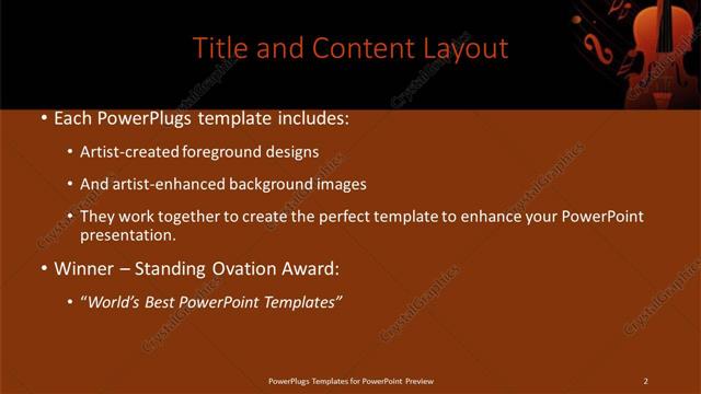 Title and Content presentation slide layout