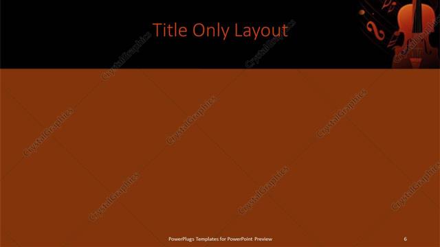 Title Only presentation slide layout