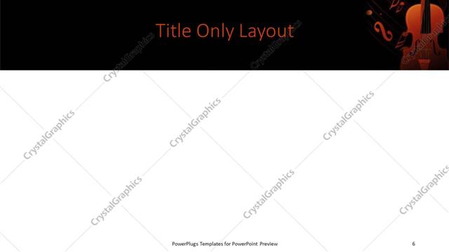 Title Only presentation slide layout