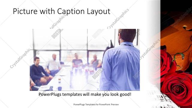Picture with Caption presentation slide layout