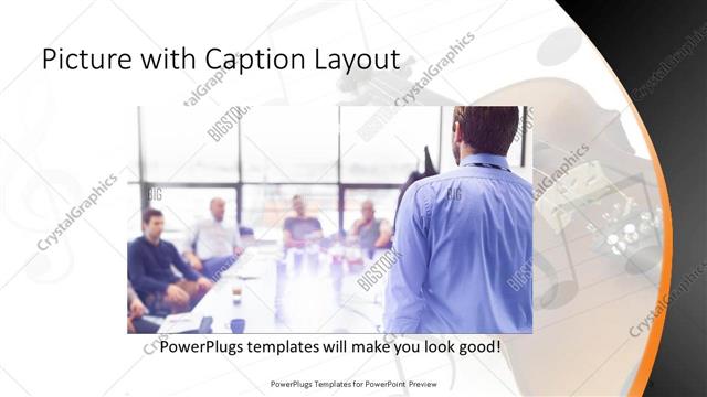 Picture with Caption presentation slide layout