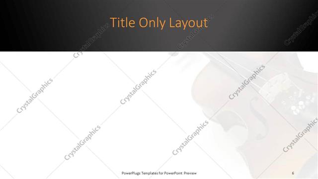 Title Only presentation slide layout