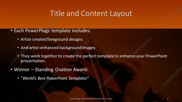 Title and Content presentation slide layout