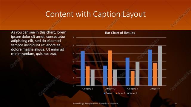 Content with Caption presentation slide layout