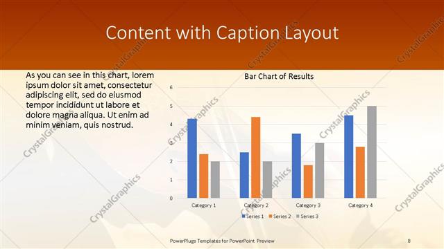 Content with Caption presentation slide layout