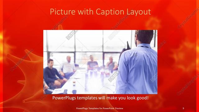 Picture with Caption presentation slide layout