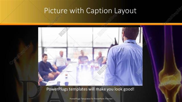 Picture with Caption presentation slide layout
