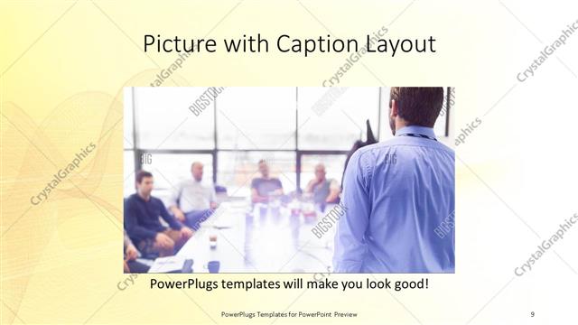 Picture with Caption presentation slide layout