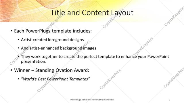 Title and Content presentation slide layout