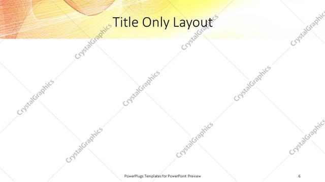 Title Only presentation slide layout