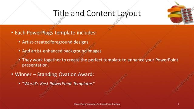 Title and Content presentation slide layout
