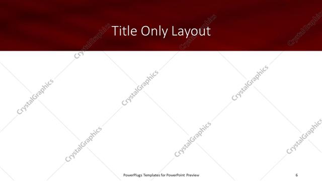 Title Only presentation slide layout