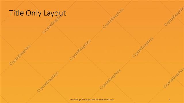 Title Only presentation slide layout