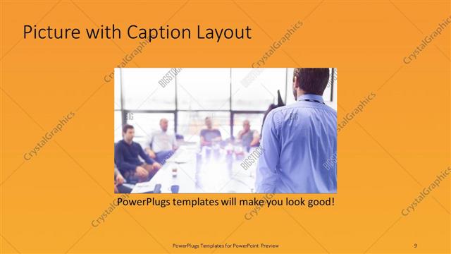 Picture with Caption presentation slide layout